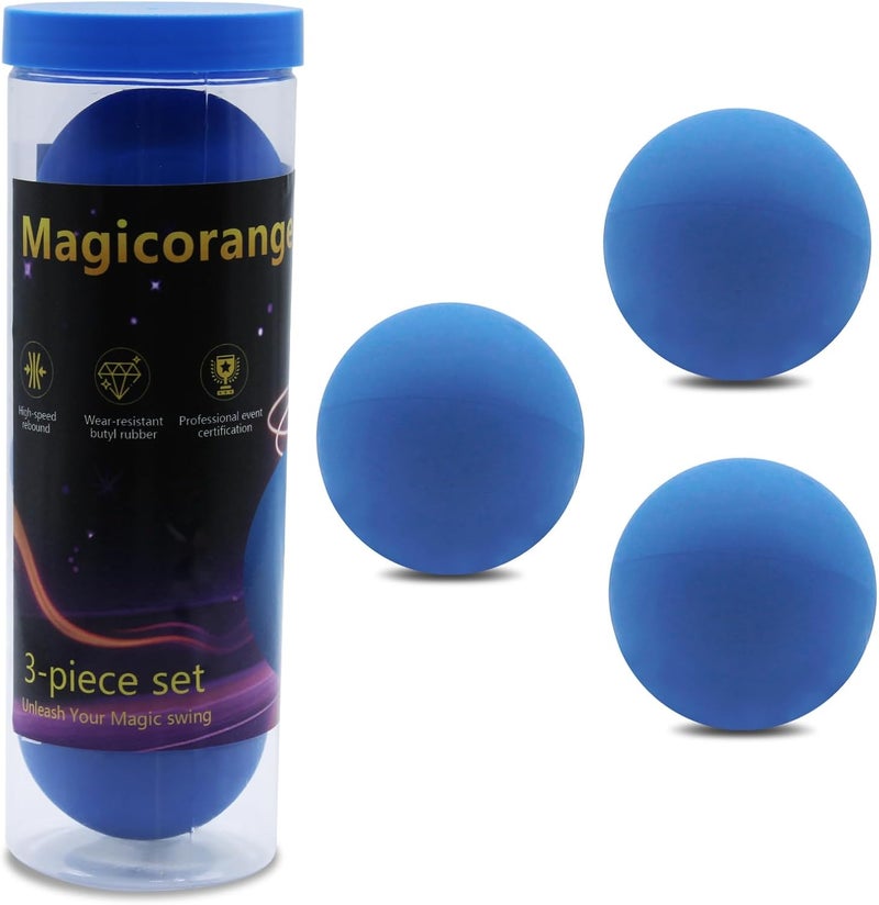 Magicorange 3 Pack Racquetball Multi Colored Racquetballs High Bounce Rubber Racquetballs - Image 1